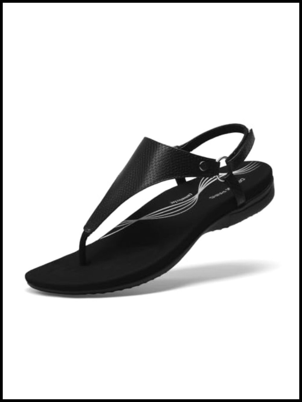 Women's Comfortable Summer Flat Sandals, Ergonomic Arch Support, Anti-slip